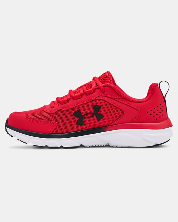 Boys' Grade School UA Assert 9 Wide Running Shoes, Red, pdpMainDesktop image number 1